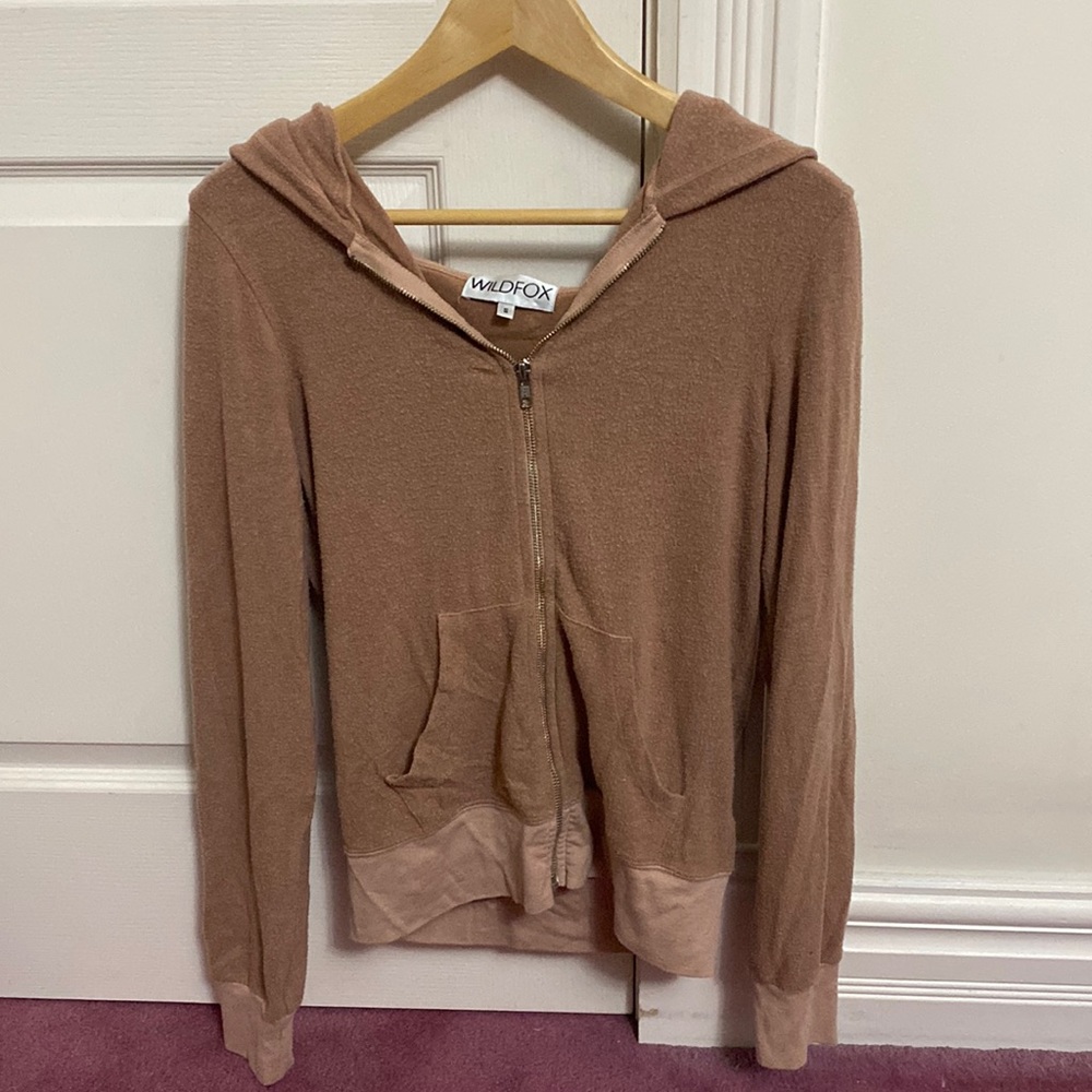 SOFT Wildfox Zip Hoodie - Small